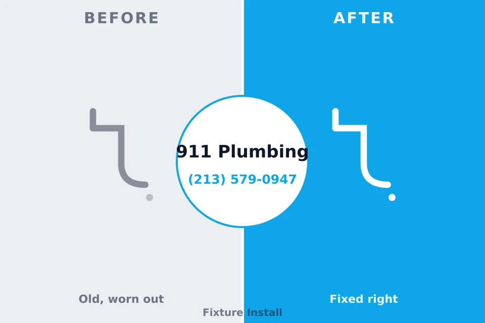 Before and after: plumbing repair Farmington Hills, MI